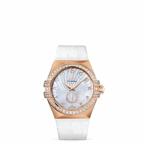 Omega Constellation Co-Axial 35 Small Seconds Red Gold / Diamond / MOP Supernova 123.58.35.20.55.001 (12358352055001)